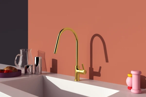 Смеситель для кухни Ideal Standard Gusto 360 Brushed Gold — 3