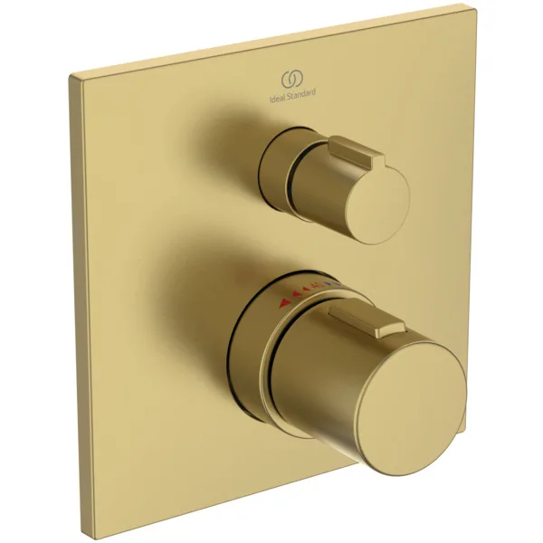 Встраиваемый термостатический смеситель для душа 1 режим Ideal Standard Ceratherm C100 Brushed Gold