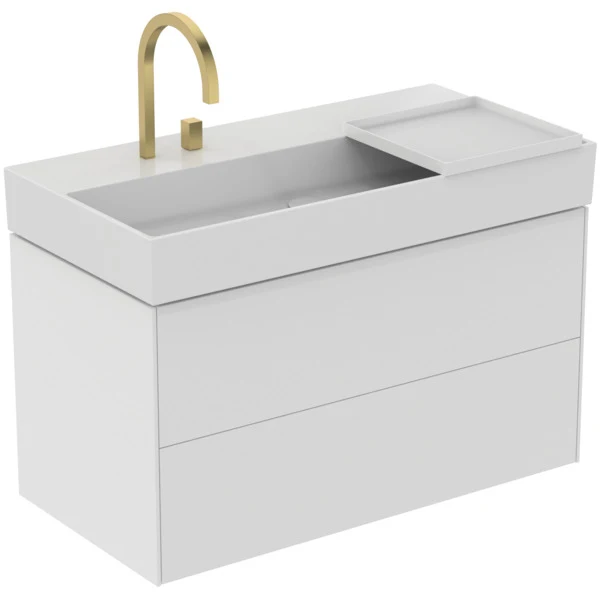 Смеситель для раковины Ideal Standard Atelier Solos Square Brushed Gold — 3