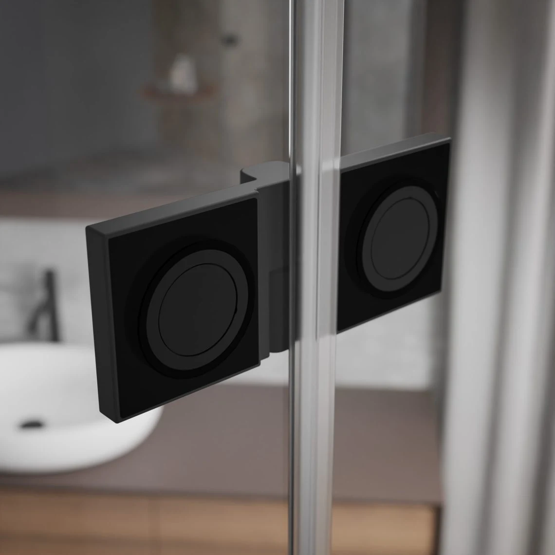 Cabina dus Radaway Essenza Pro Black PDD 90x90 h=200 — vedere 2