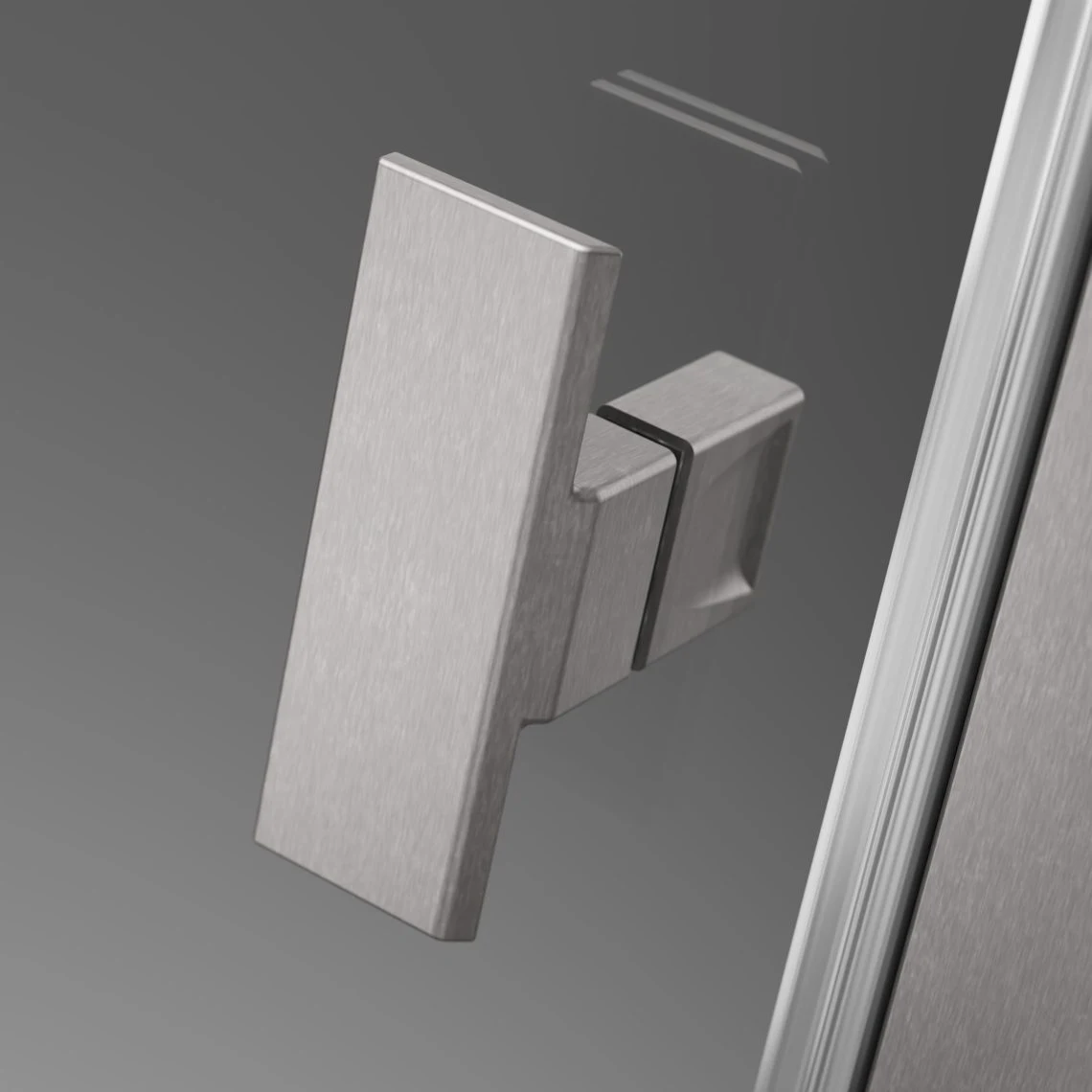 Cabina dus Radaway Nes Brushed Nickel PTJ 90x90 h=200 Dreapta — 2
