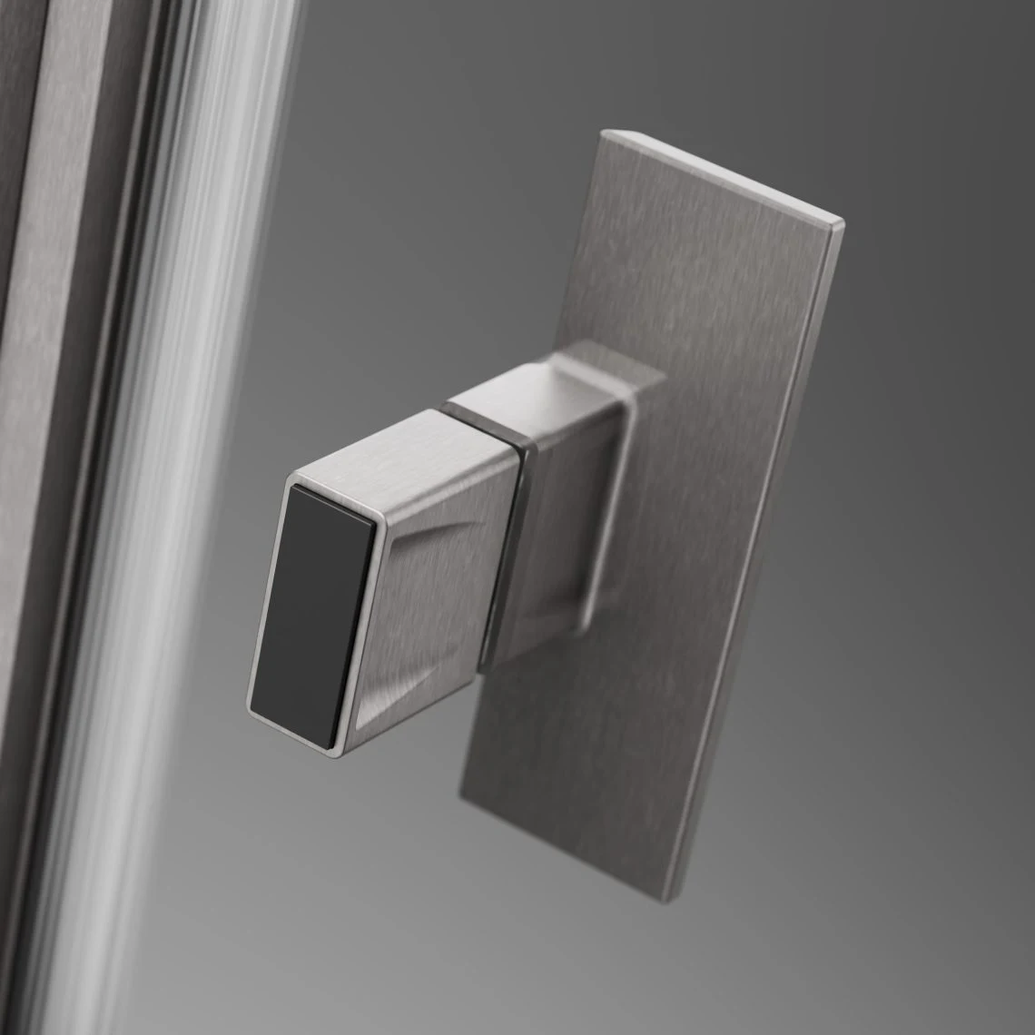 Cabina dus Radaway Nes Brushed Nickel PTJ 90x90 h=200 Dreapta — 3