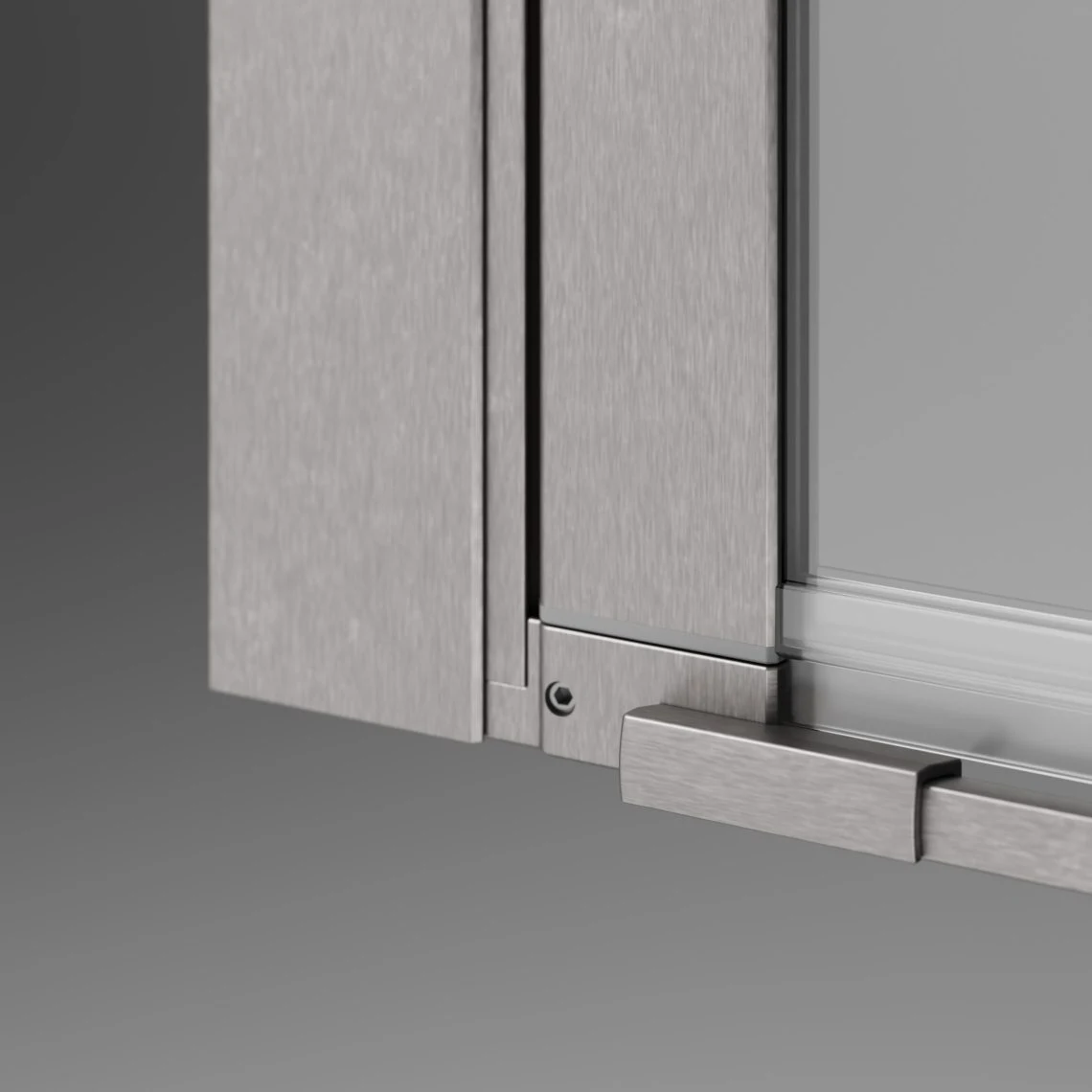 Cabina dus Radaway Nes Brushed Nickel PTJ 90x90 h=200 Dreapta — 4