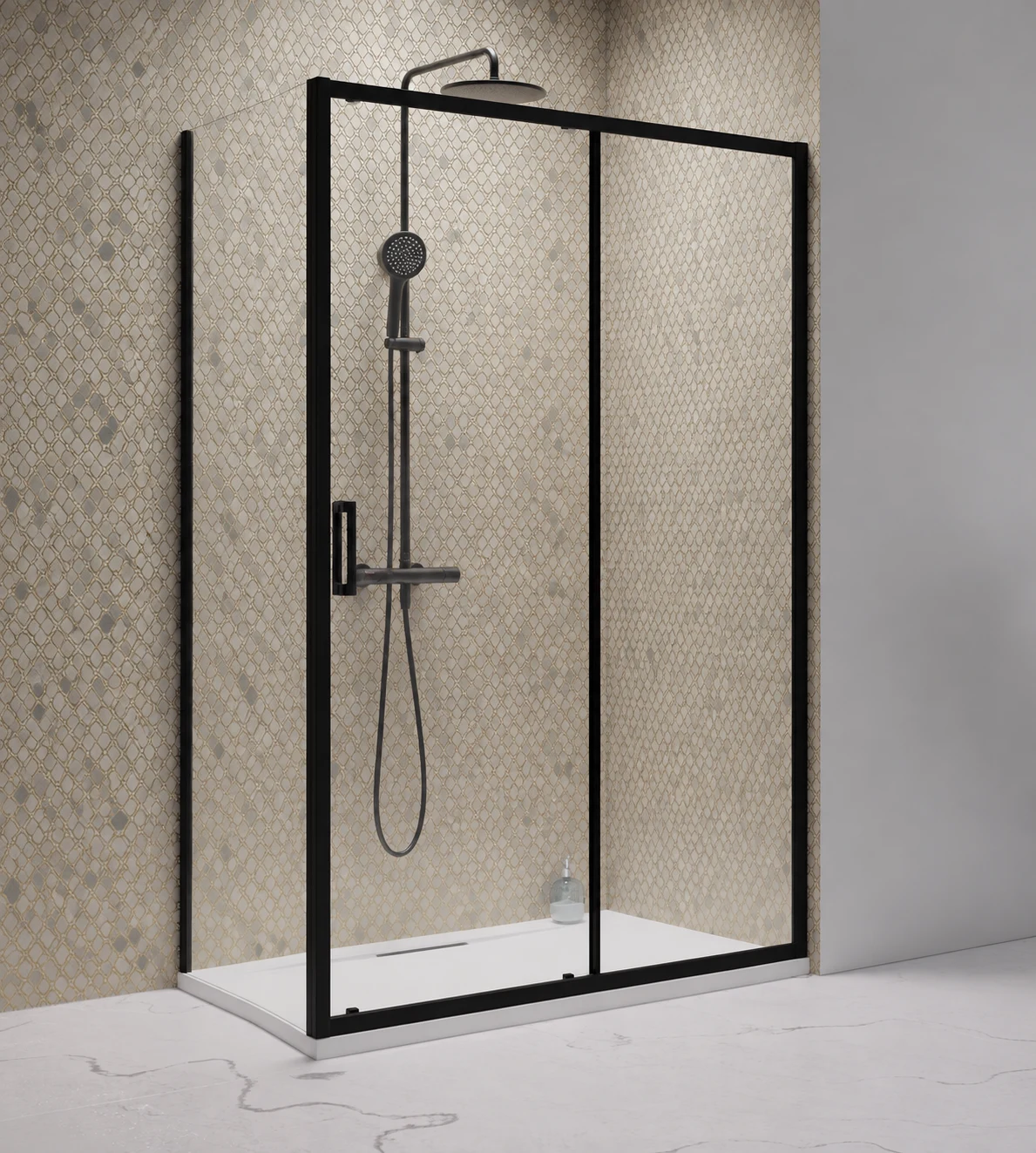 Душевая кабина Radaway Premium Pro Black KDJ 120x100 h=200 Правая