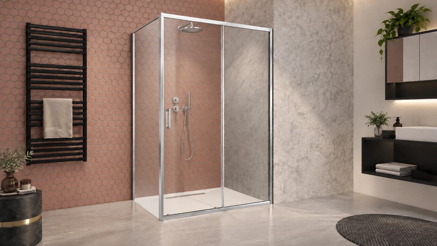 Cabina dus Radaway Premium Pro KDJ 120x100 h=200 Dreapta