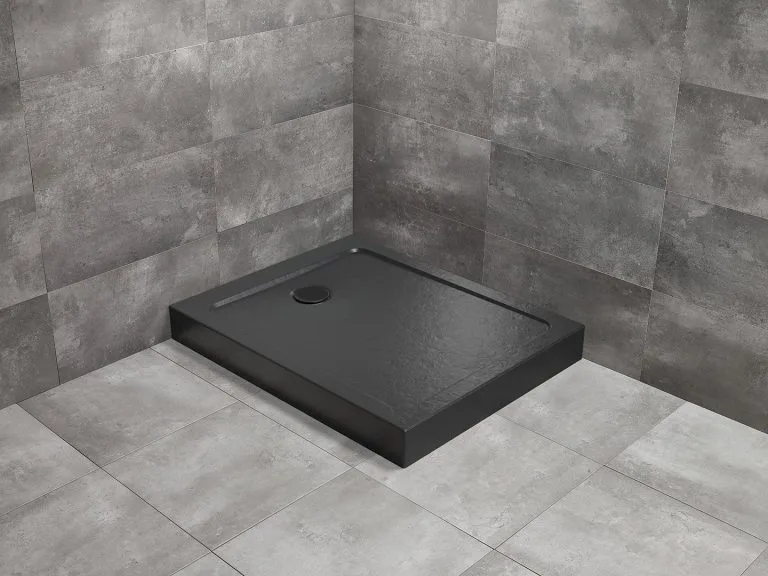 Душевой поддон акриловый Radaway Doros F Compact 120x90x12 cm Stone Black