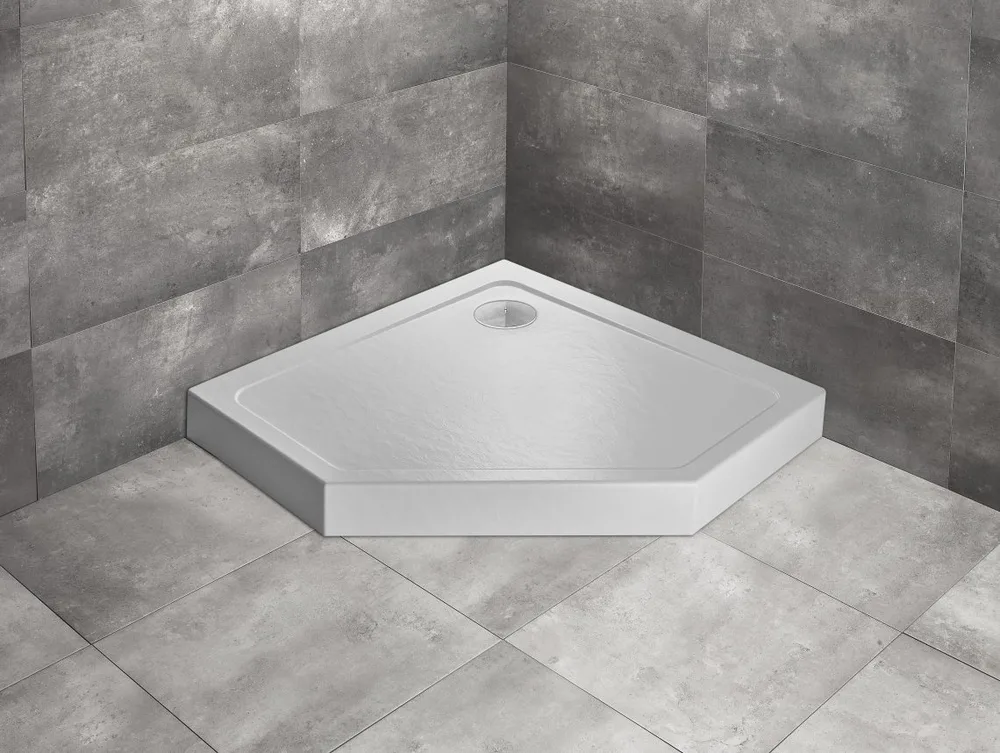 Душевой поддон акриловый Radaway Doros PT Compact 100x100x11.5 Stone White