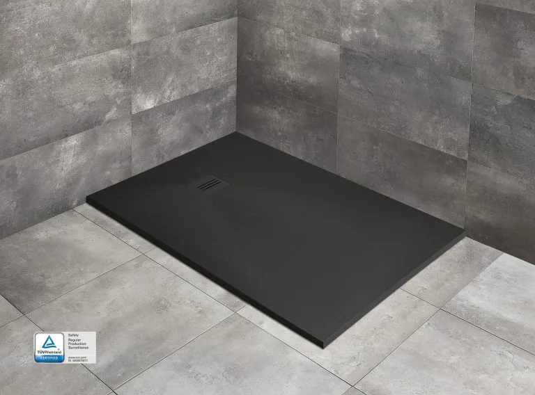 Cadita dus din piatră Radaway Kyntos F 100x90x3 Black