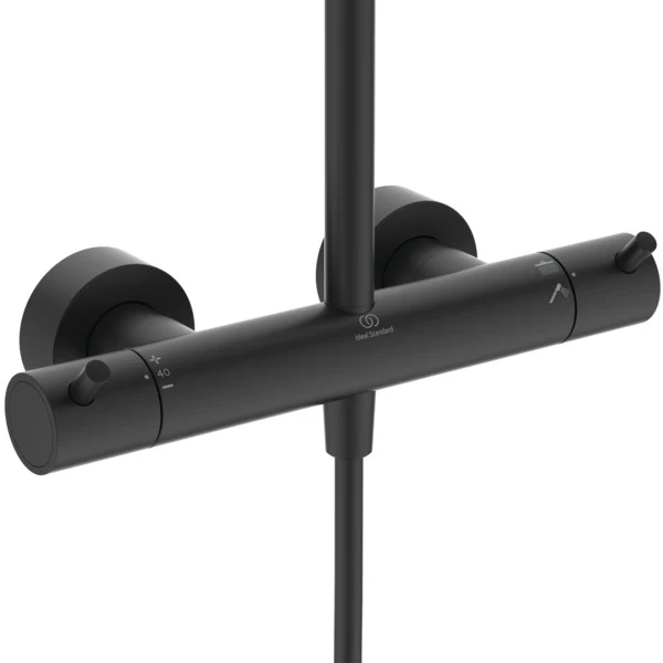 Душевая система термостатическая Ideal Standard Ceratherm T125+ Silk Black — вид 2