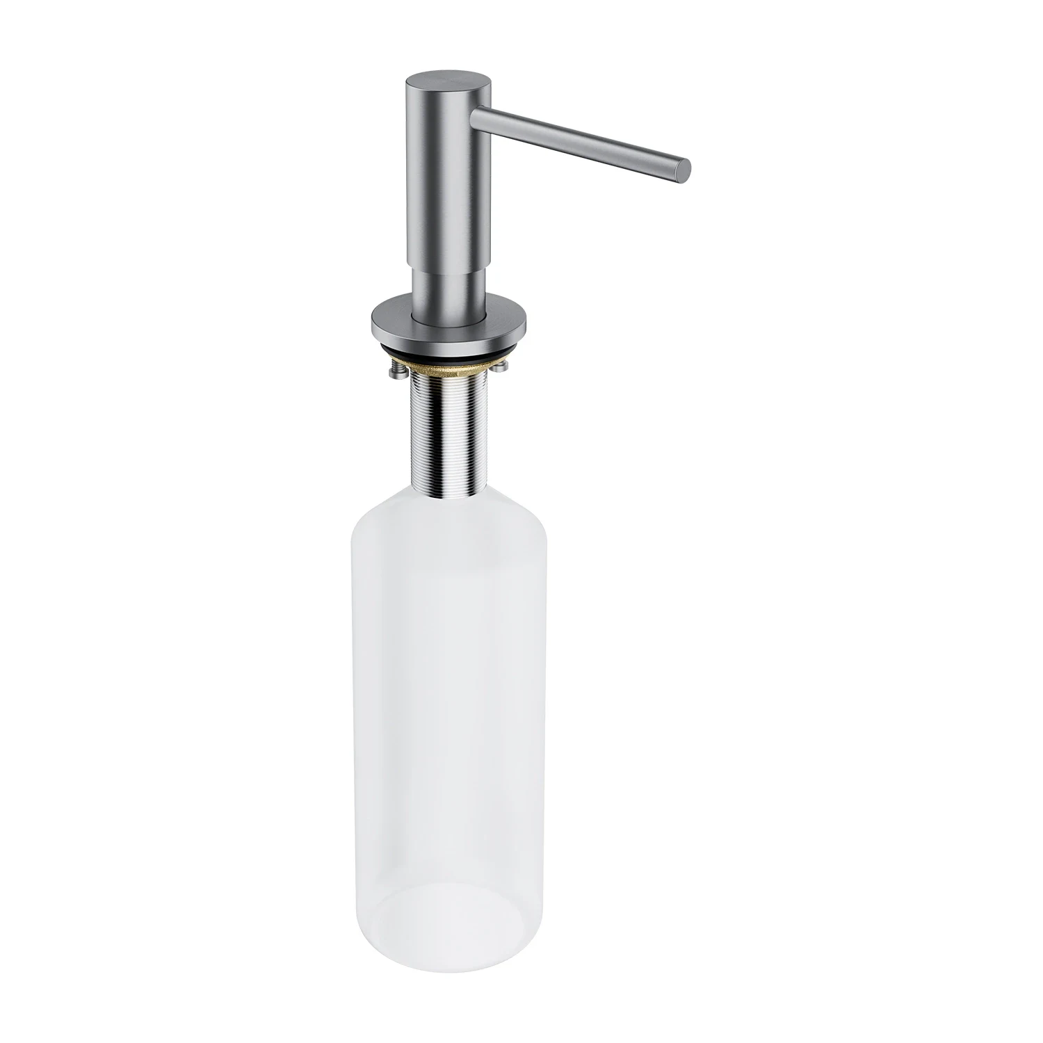 Dozator săpun încastrat Omnires Modern Project Brushed Nickel — 2