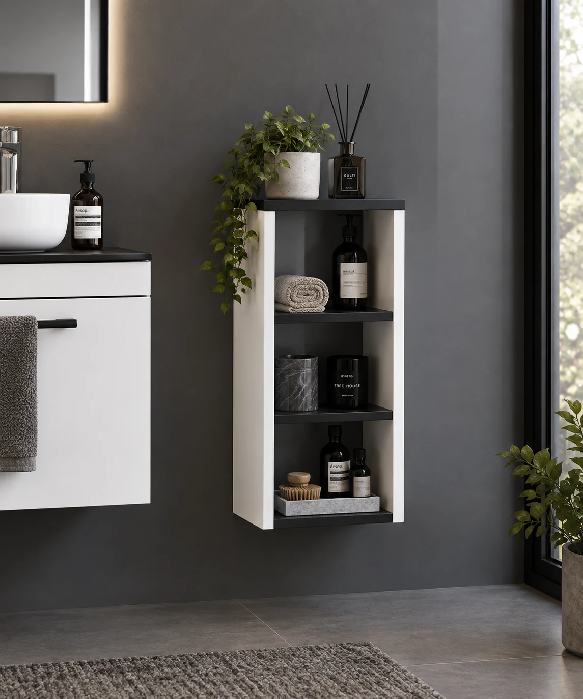 Dulap penal Orka Knidos White 60x30x30 cm
