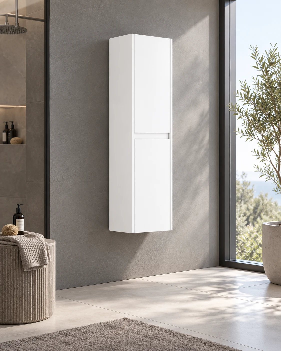 Dulap penal Orka Lisbon White 138x40x30 cm