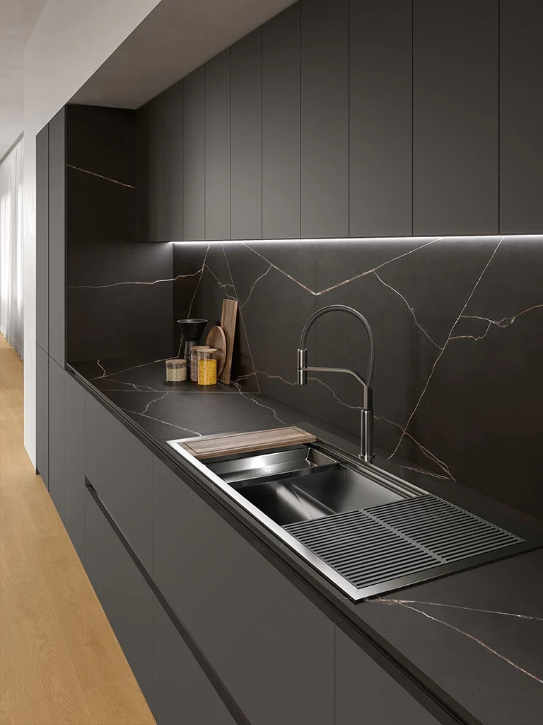 Плитка Atlas Plan Calacatta Black LP 12mm ST 162x324 — 2