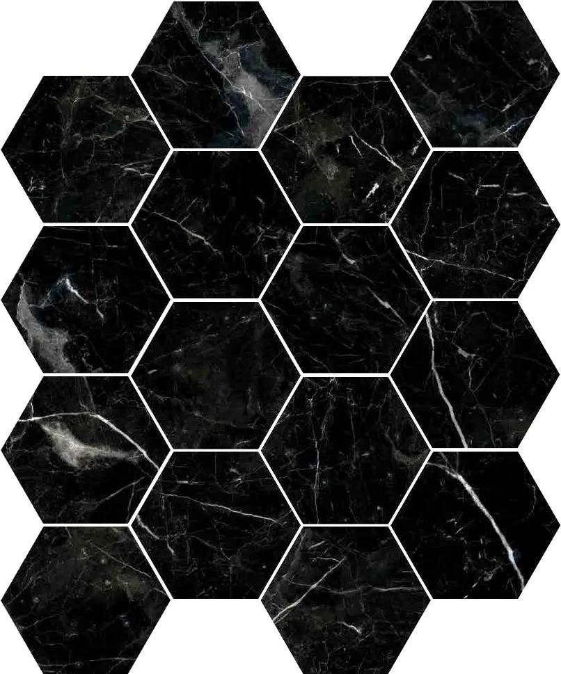 Плитка RIBESALBES HEX NERO PO 15x17,3 — 2