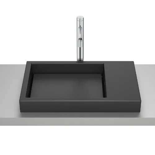 Раковина встраиваемая сверху Roca Horizon Skyline 60x38 cm Черный Матовый