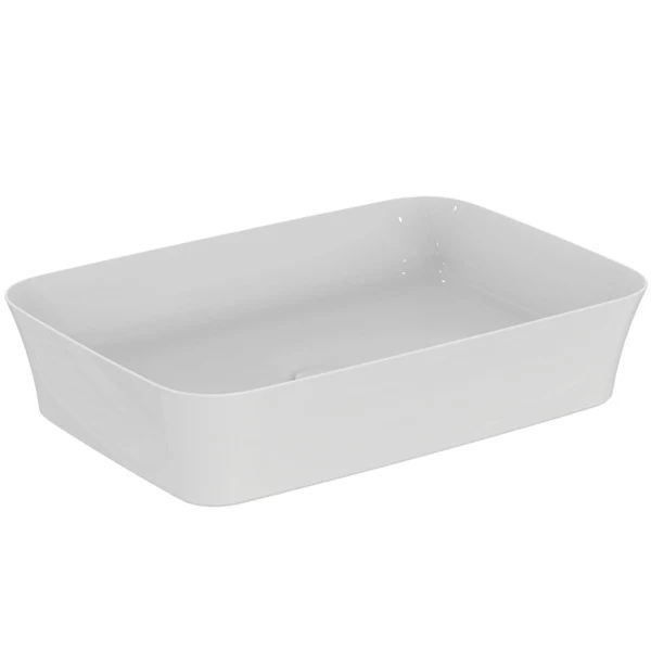 Lavoar pe blat tip bol Ideal Standard Atelier Ipalyss fara preaplin 55x38 cm Alb Lucios — Ideal Standard, Lavoare