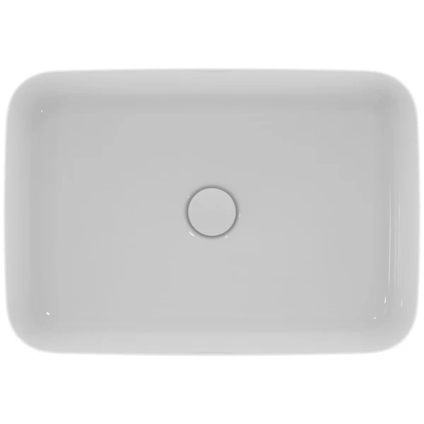 Lavoar pe blat tip bol Ideal Standard Atelier Ipalyss fara preaplin 55x38 cm Alb Lucios — vedere 2