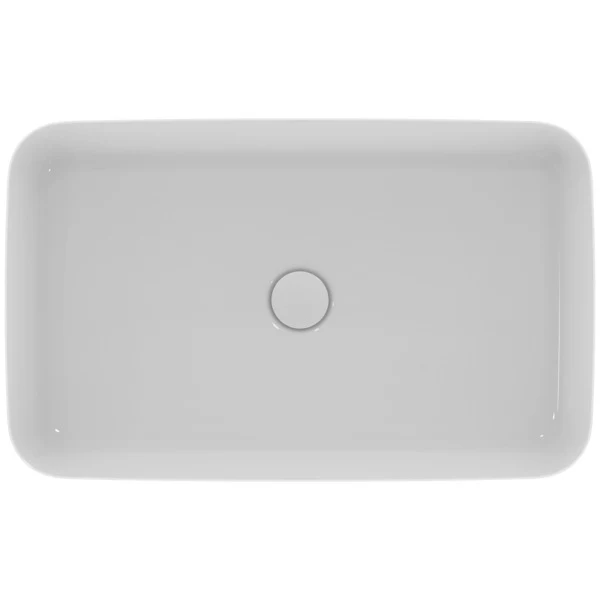 Lavoar pe blat tip bol Ideal Standard Atelier Ipalyss fara preaplin 65x40 cm Alb Lucios — vedere 2