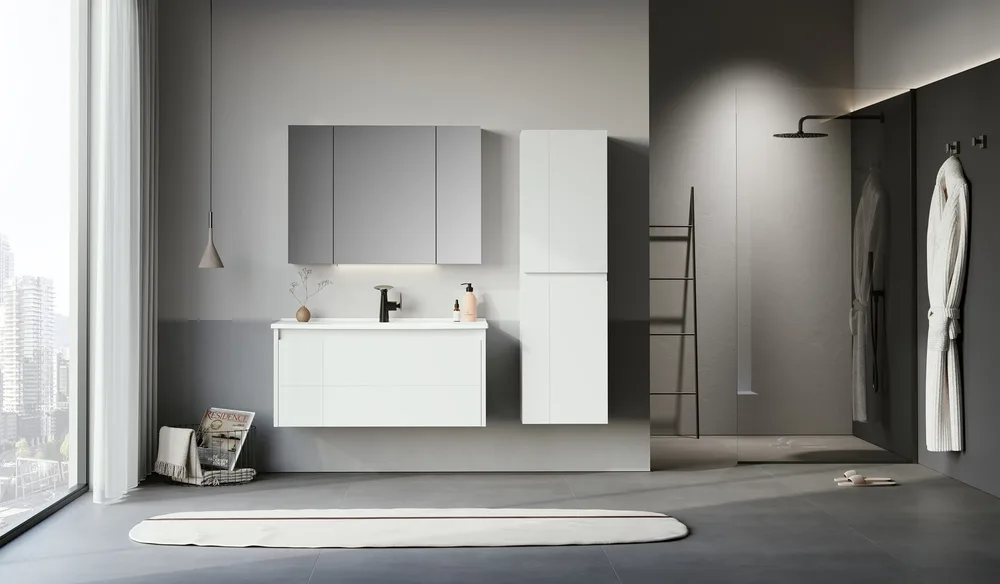Умывальник с тумбой Orka Likya White 100 cm