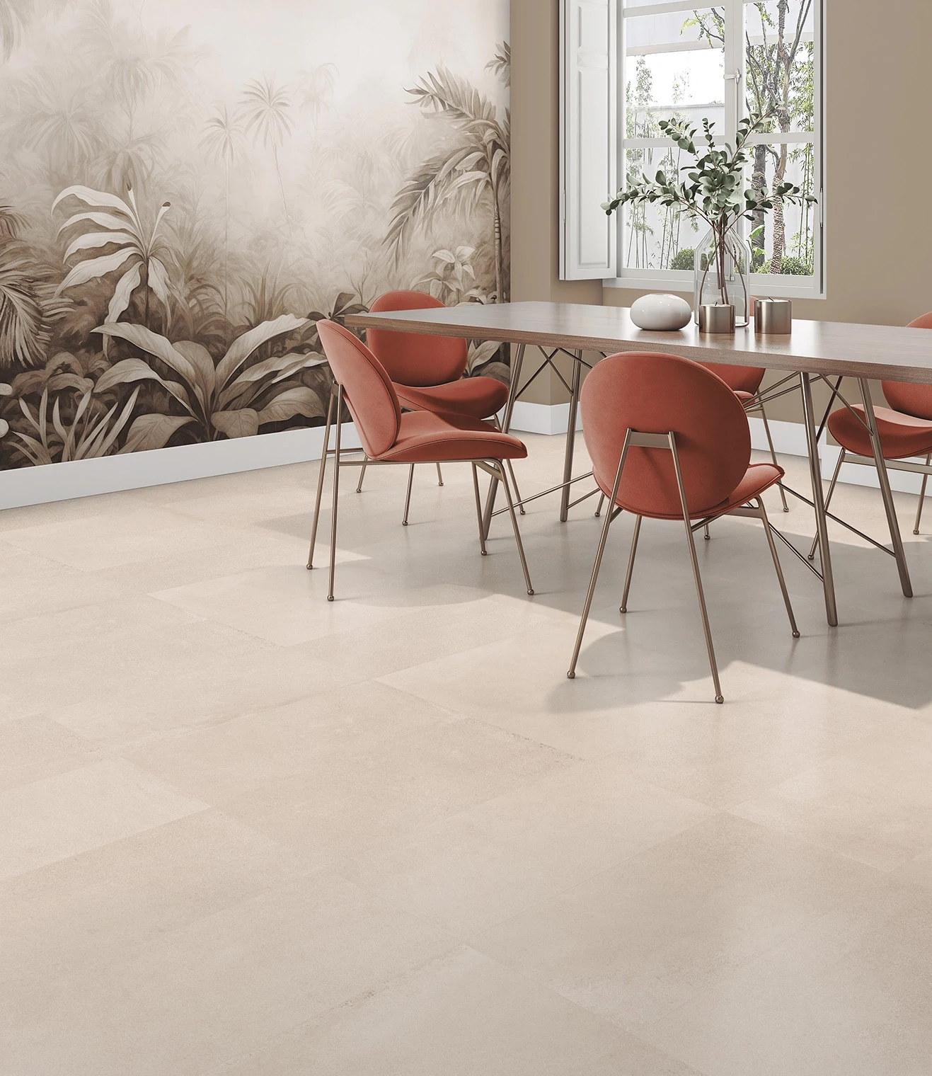Gresie MOOD WHITE MAT 120x120 — vedere 2