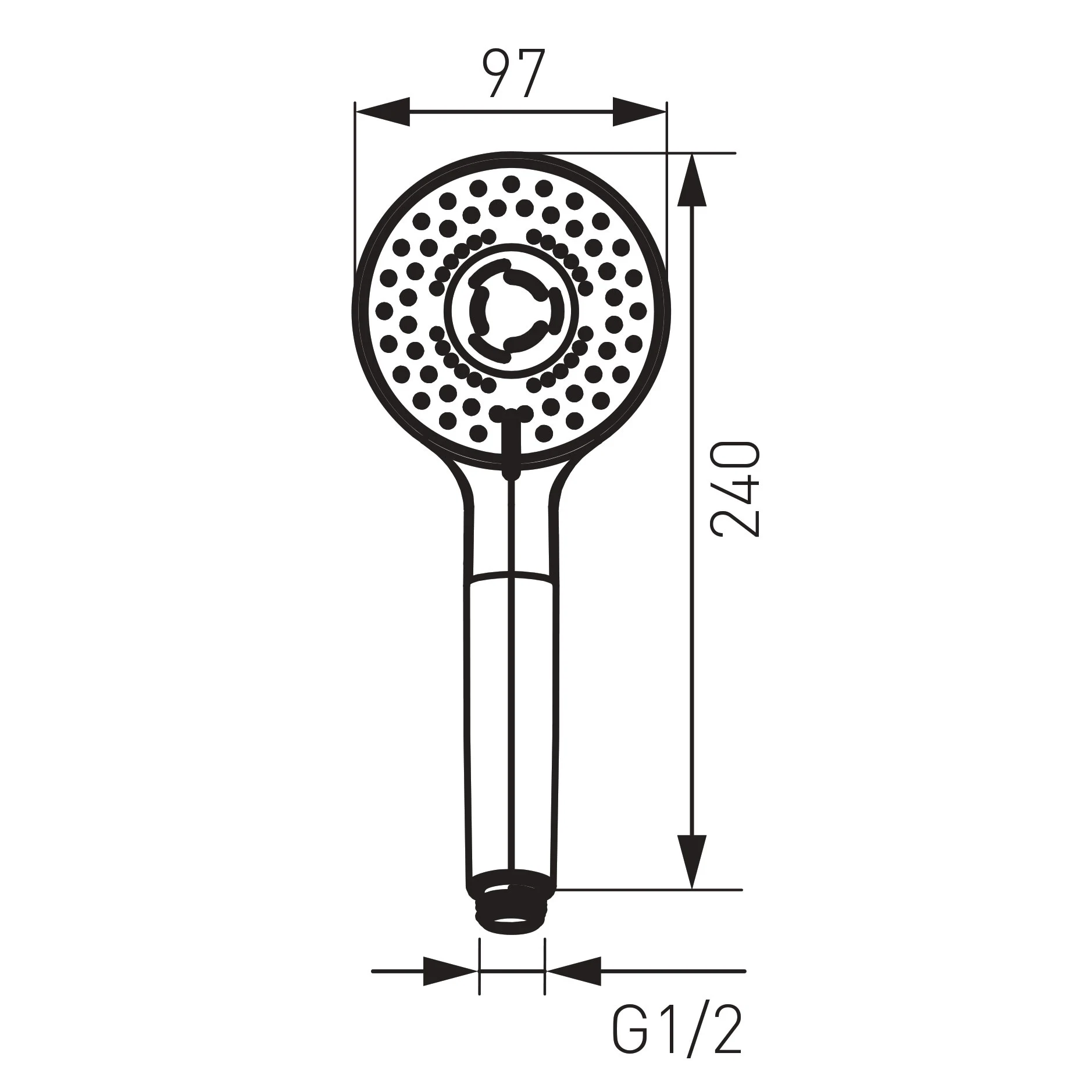 Para duș cu 3 pulverizări Ferro Cortina S340 — 2