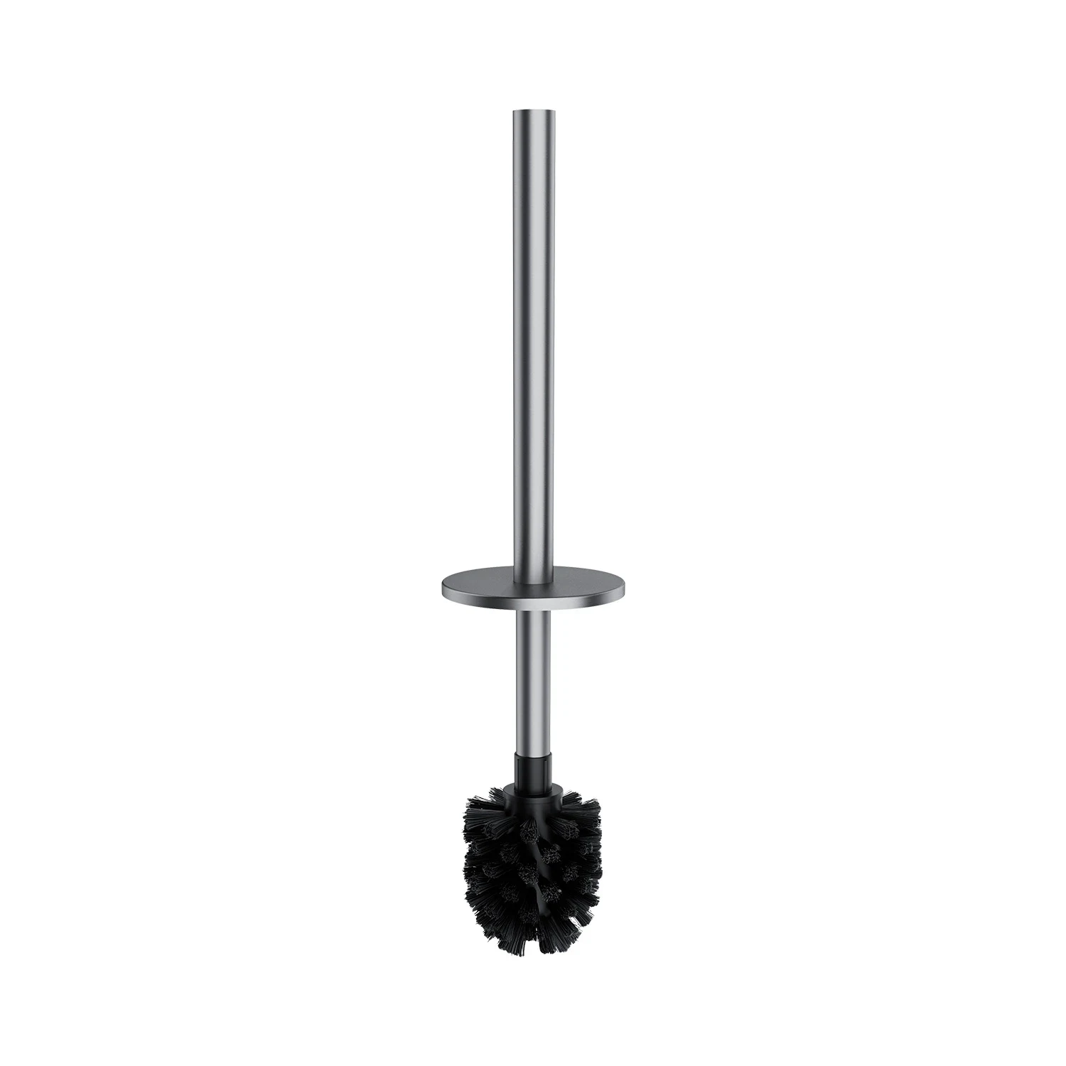 Ёршик напольный с держателем бумаги Omnires Modern Project Brushed Nickel — 2