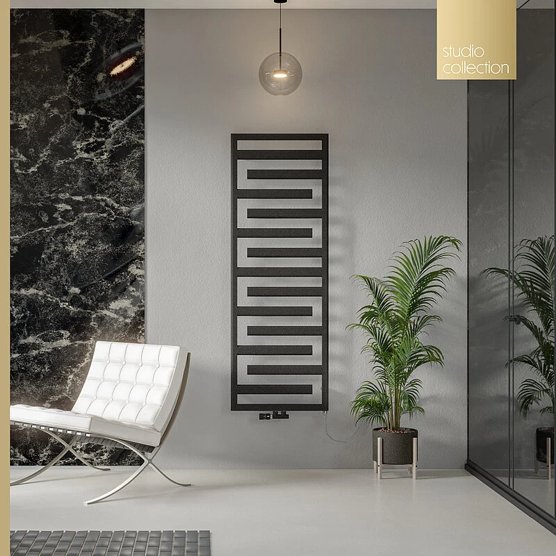 Полотенцесушитель Zehnder Tetris  1100x500mm Black — вид 2