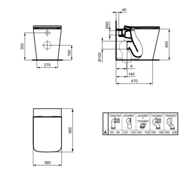 Унитаз Ideal Standard Atelier Blend Cube AquaBlade — 4