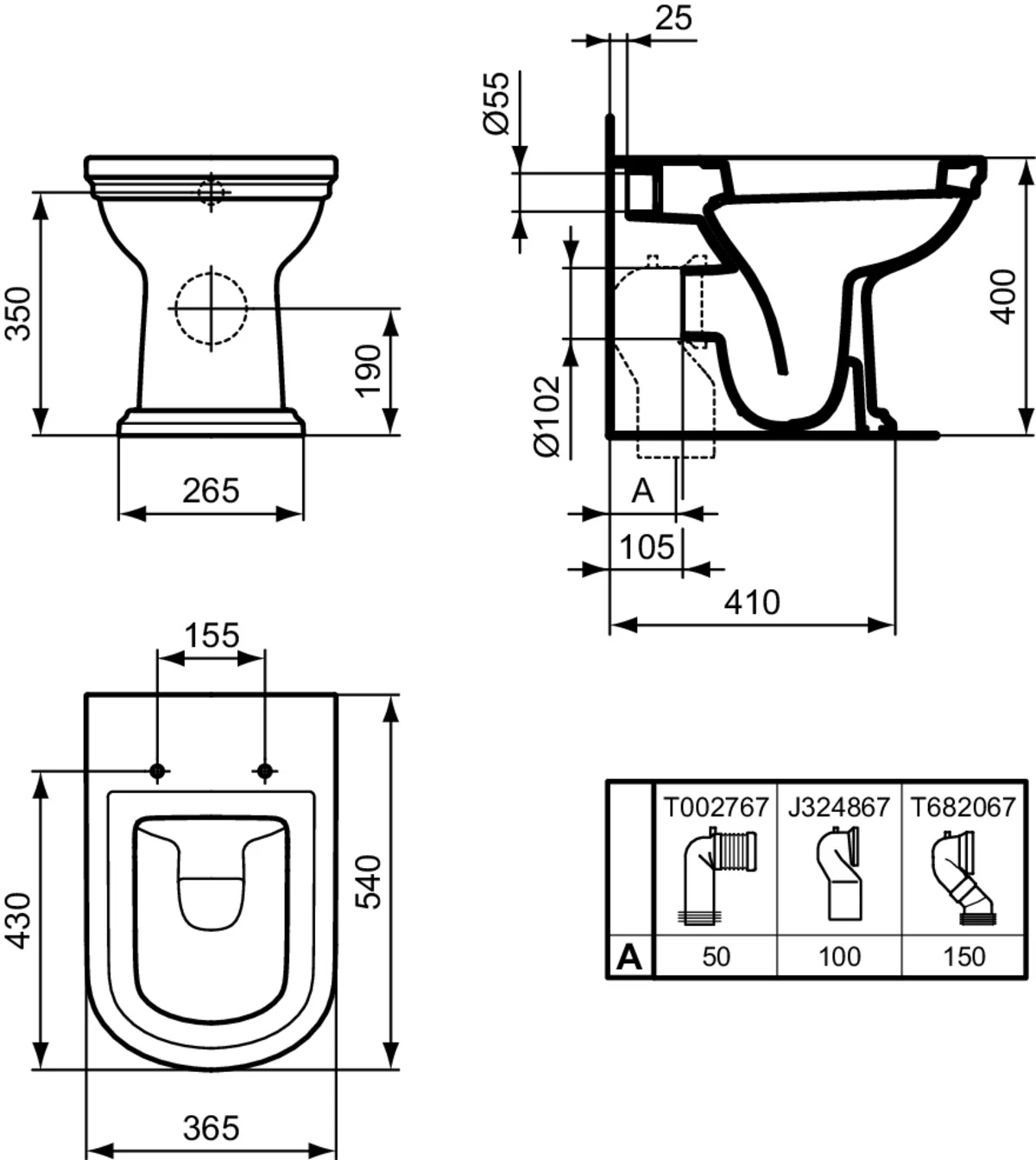 Унитаз напольный Ideal Standard Atelier Calla — вид 6