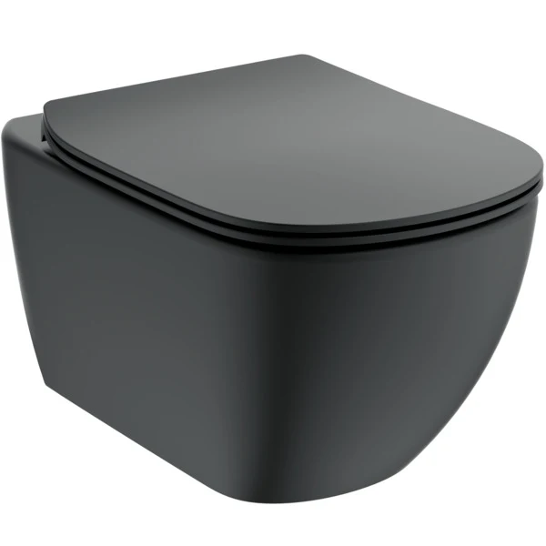 Vas WC suspendat Ideal Standard Tesi AquaBlade Negru Satinat — vedere 2