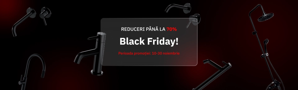 Черная пятница 2025 в CapCap.md: 10–30 ноября, скидки до -70% | на отопление, сантехнику и мебель для ванной