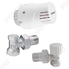 Set robinet cap termostat cu retur FERRO 1/2  ZTM02