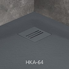 Trap dus Radaway Kyntos antracit 130x130 mm (HKA-64)