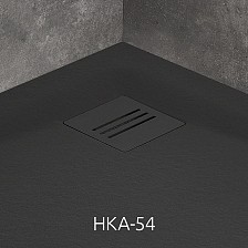 Trap dus Radaway Kyntos neagra 130x130 mm (HKA-54)