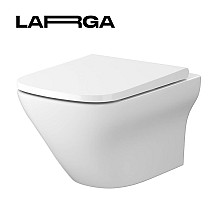 Vas WC suspendat Larga Square clean-on cu capac slim S701-473