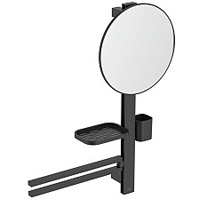 Beauty Bar Ideal Standard M ALU+ Черный мат (Зеркало 320mm+Полка+Стакан+держатель полотенец) BD588XG