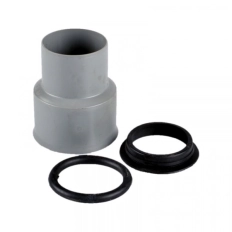 Conector PP trecere la fonta cu inel si garnit.d.110 x 124