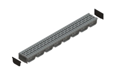 088201 Complect Rigola Spark cu gratar DN100 1000x130x100