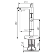 Baterie freestanding pentru cada Ferro Fiesta BFI11F