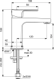 Baterie lavoar Ideal Standard Cerafine D BC553AA