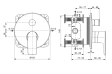 Baterie duș încastrată 2 cai Ideal Standard Atelier Connect Air A7035AA