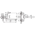 Baterie lavoar pe perete Ferro Basic BBC5