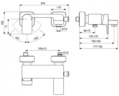 Baterie cada Ideal Standard Edge — 5