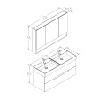 Mobilier de baie ORKA Malta 120 White