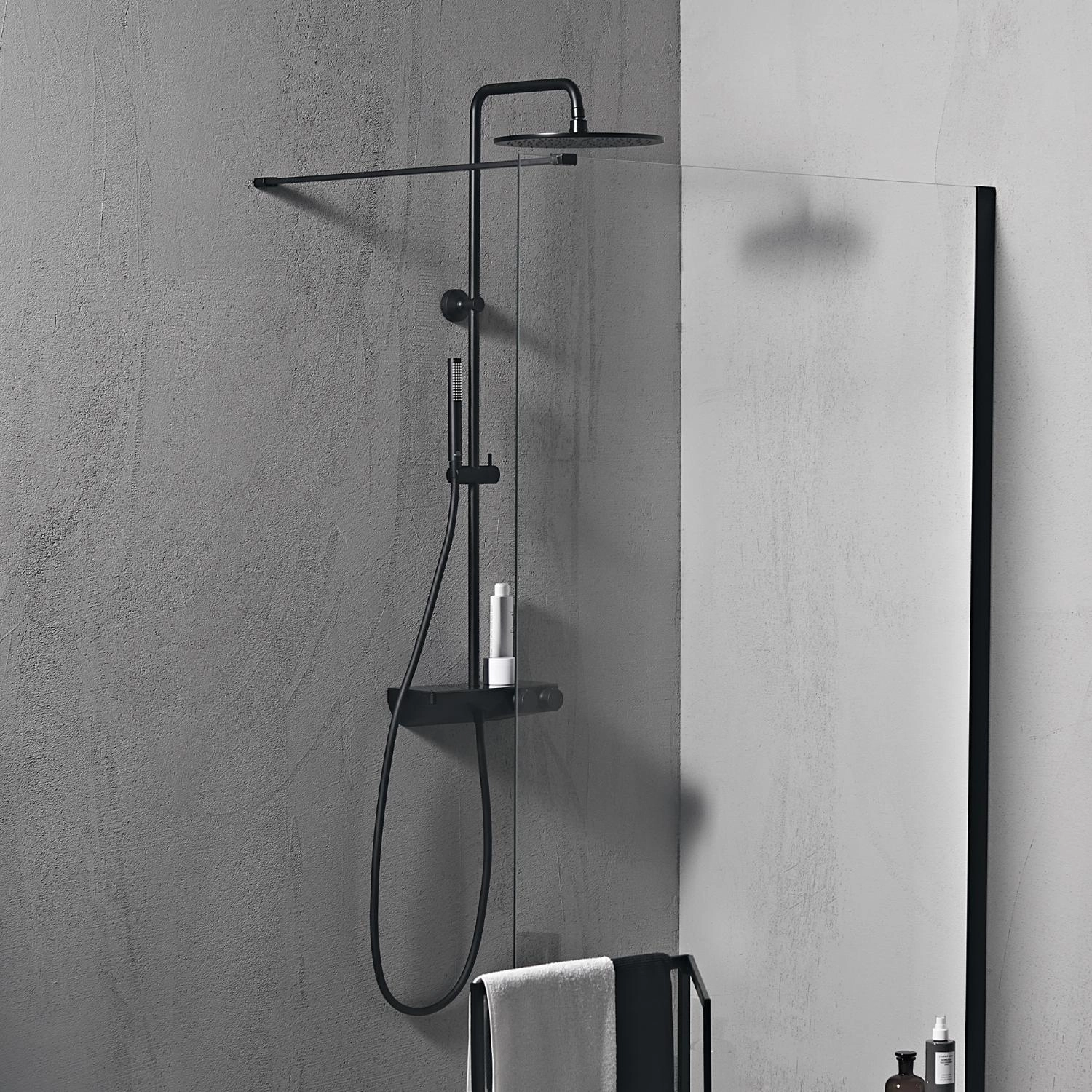 Coloana duș termostatată Ideal Standard Ceratherm S200 Silk Black — vedere 7