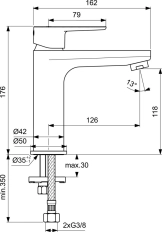 Смеситель для раковины Ideal Standard Cerafine O BC554AA