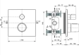 Baterie duș încastrată termostatată 2 cai Ideal Standard Ceratherm C100 Magnetic Grey A7522A5