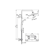 Coloana duș termostatată Ideal Standard Ceratherm T25+ A7210AA