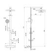 Душевая система термостатическая Ideal Standard ALU+ BD583XG