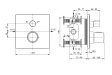 Baterie duș încastrată termostatată 2 cai Ideal Standard Ceratherm C100 A7522XG